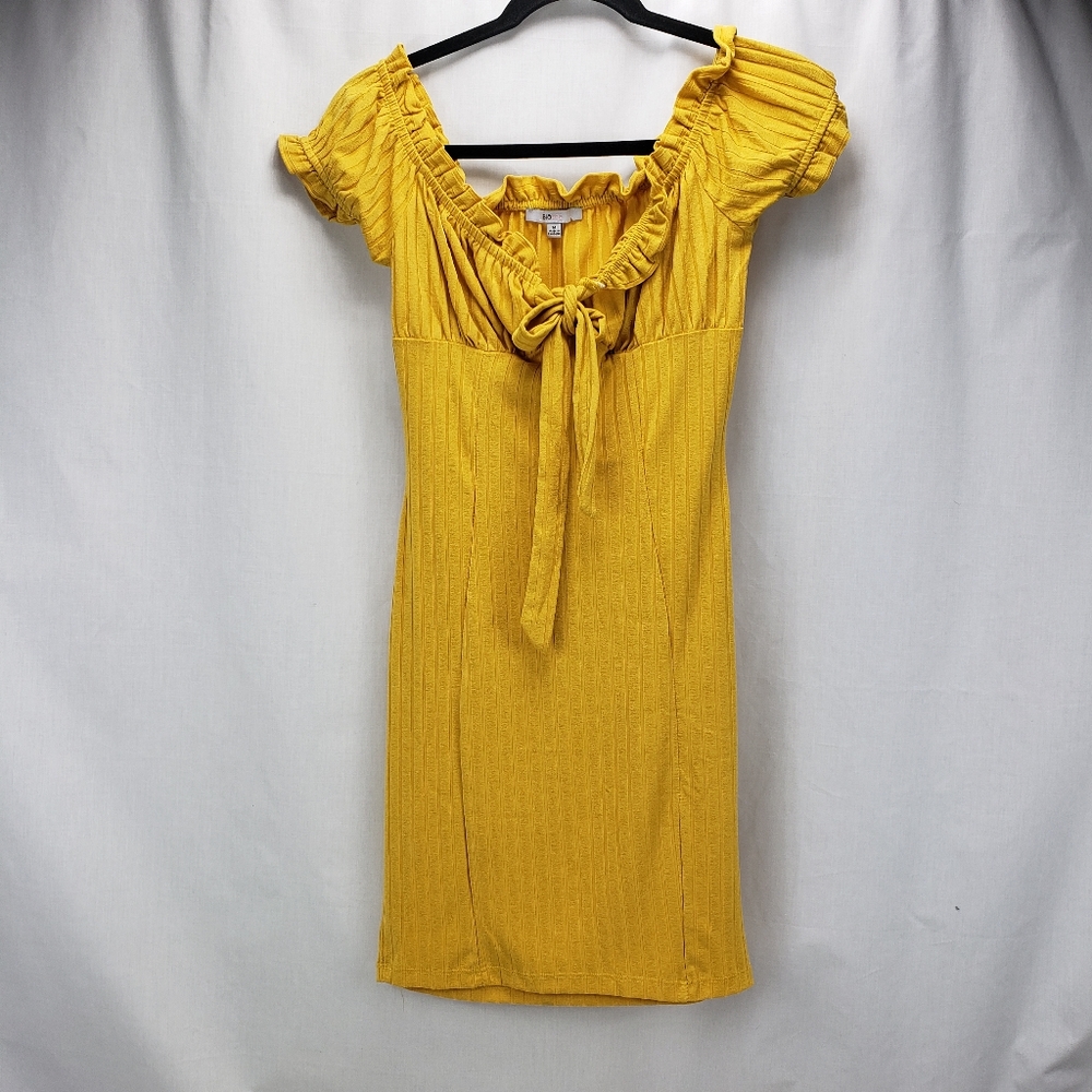 Blashe Mini Dress in mustard yellow Size Medium